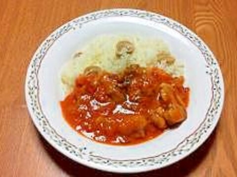 まろやか～バターライスと鶏肉のトマト煮